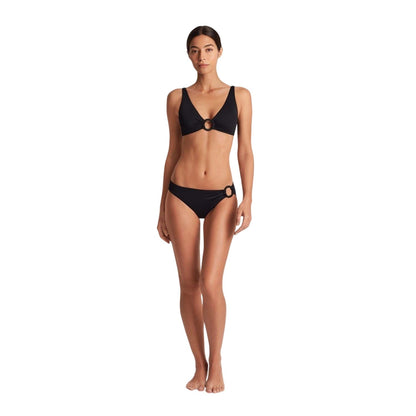 Black - Side - Ralph Lauren Womens-Ladies O Ring Bikini Bottoms