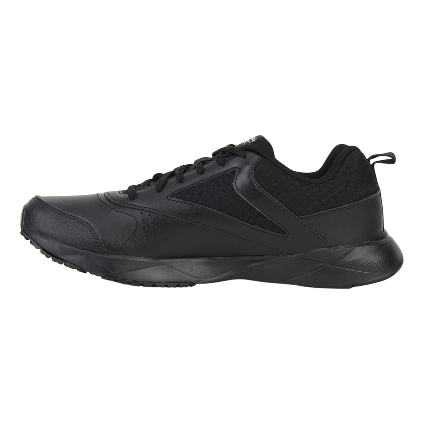 Black - Back - Reebok Childrens-Kids XT Sprinter Leather Low Trainers