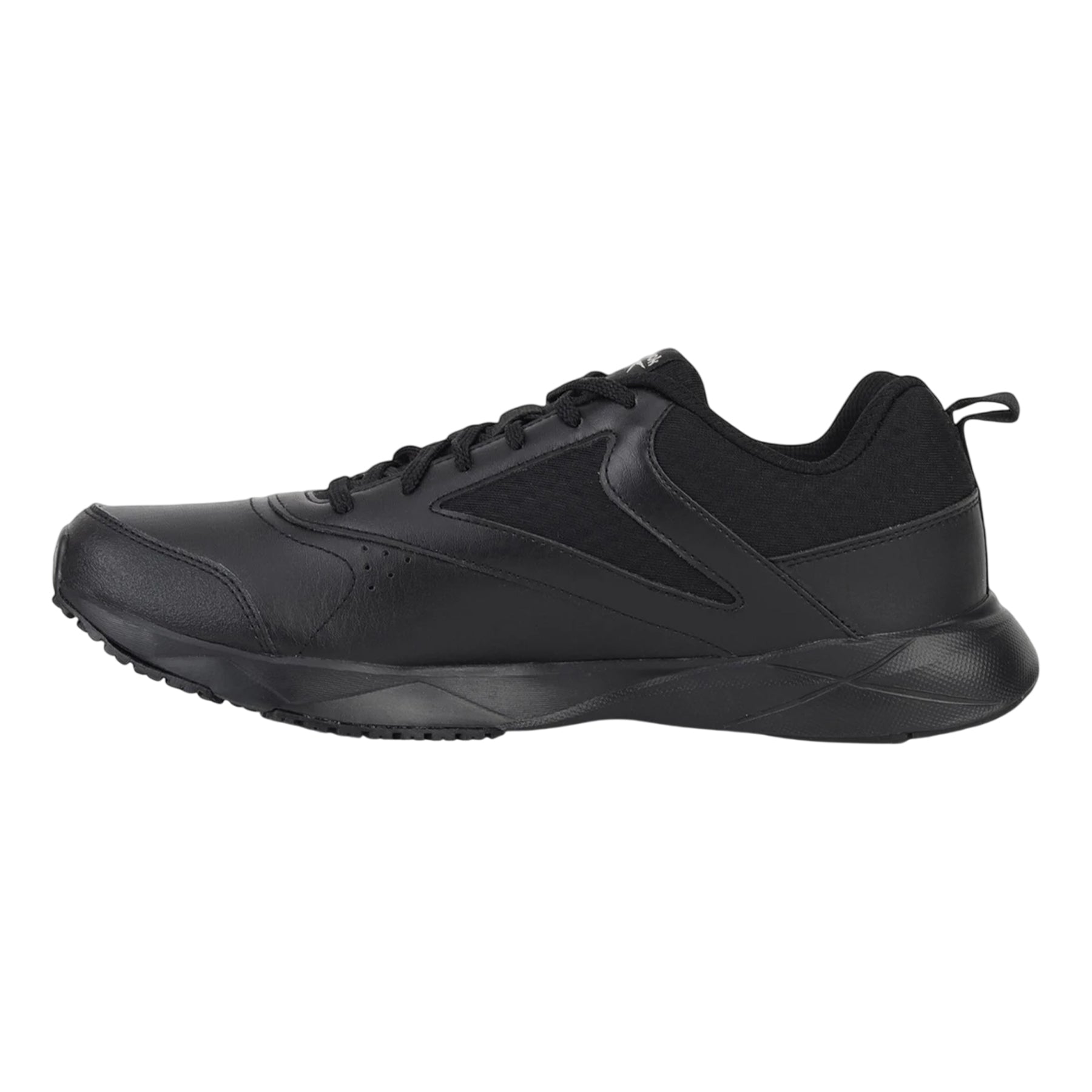 Black - Back - Reebok Childrens-Kids XT Sprinter Leather Low Trainers