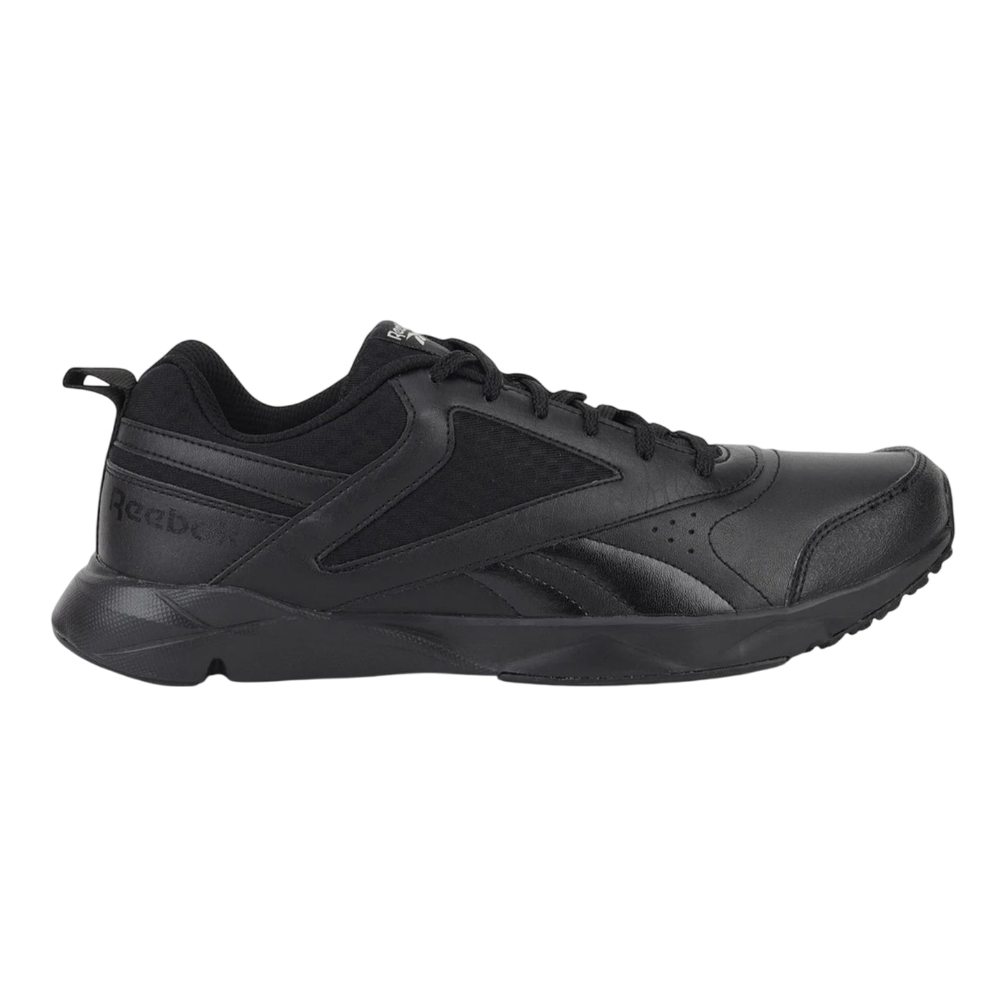 Black - Front - Reebok Childrens-Kids XT Sprinter Leather Low Trainers