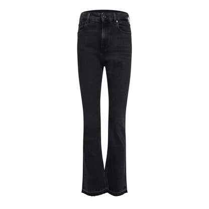 Grey - Front - Replay Womens-Ladies Cotton Fitted Jeans