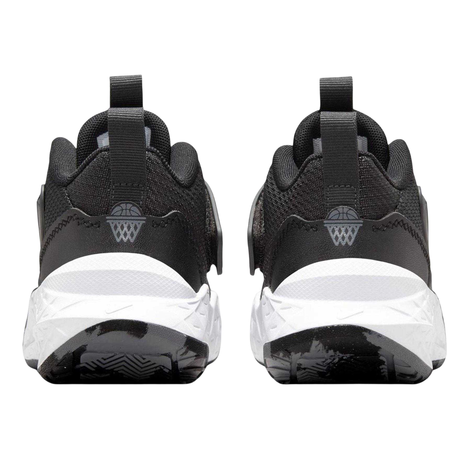Black-White - Back - Nike Childrens-Kids Team Hustle D Basketball Trainers