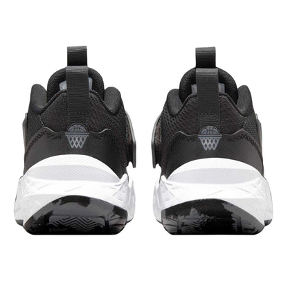 Black-White - Back - Nike Childrens-Kids Team Hustle D Basketball Trainers