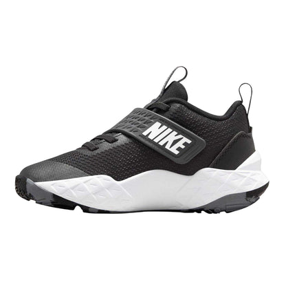 Black-White - Side - Nike Childrens-Kids Team Hustle D Basketball Trainers