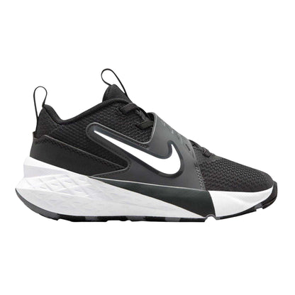 Black-White - Front - Nike Childrens-Kids Team Hustle D Basketball Trainers