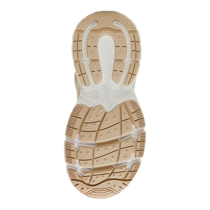 Gold-White - Side - Steve Madden Womens-Ladies Power 1 Lace Up Walking Shoes