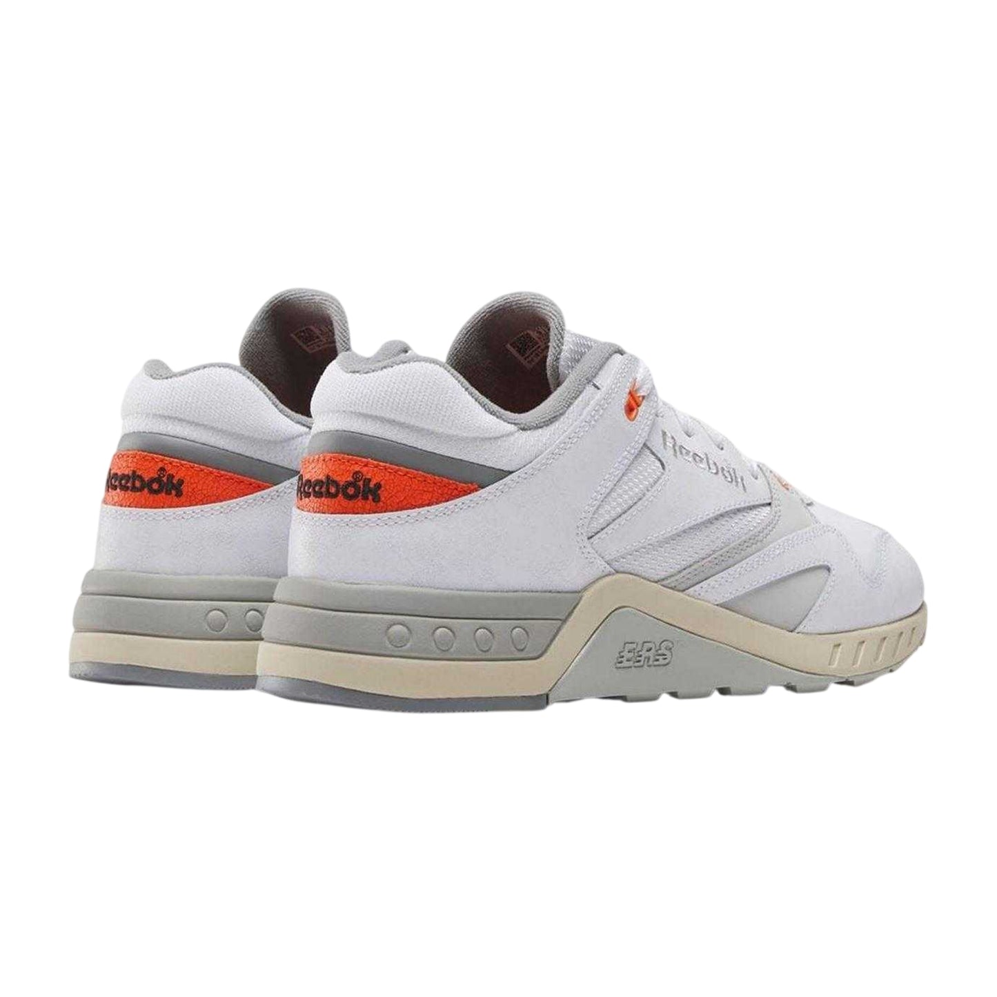 White-Grey - Back - Reebok Womens-Ladies 4000 Leather Trainers
