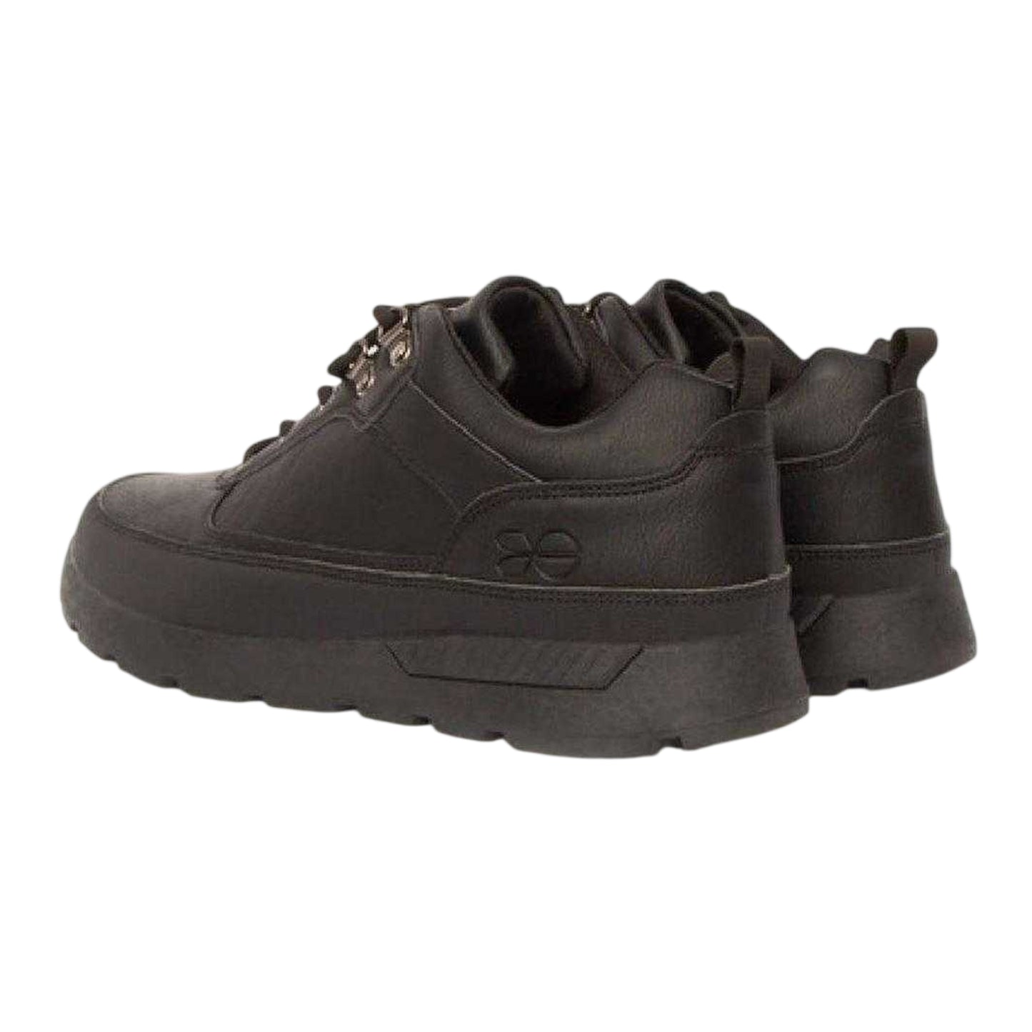Black - Back - Crosshatch Mens Banbury Logo Boots