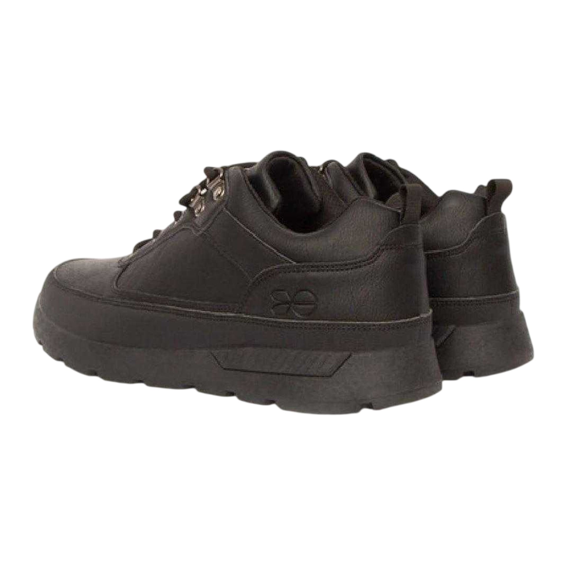 Black - Back - Crosshatch Mens Banbury Logo Boots