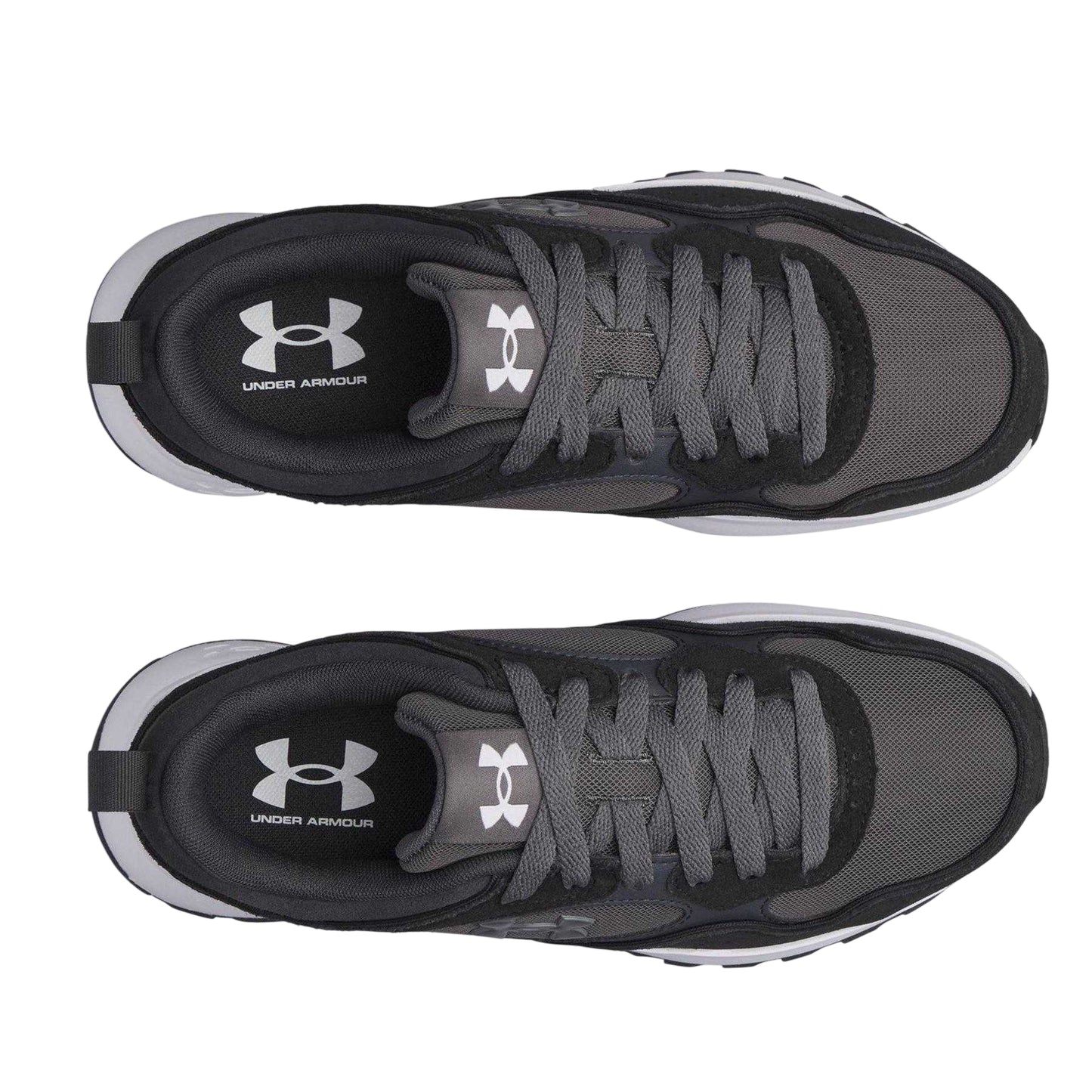 Black-Castle Grey-Anthracite Grey - Side - Under Armour Womens-Ladies Mirage Low Cut Trainers