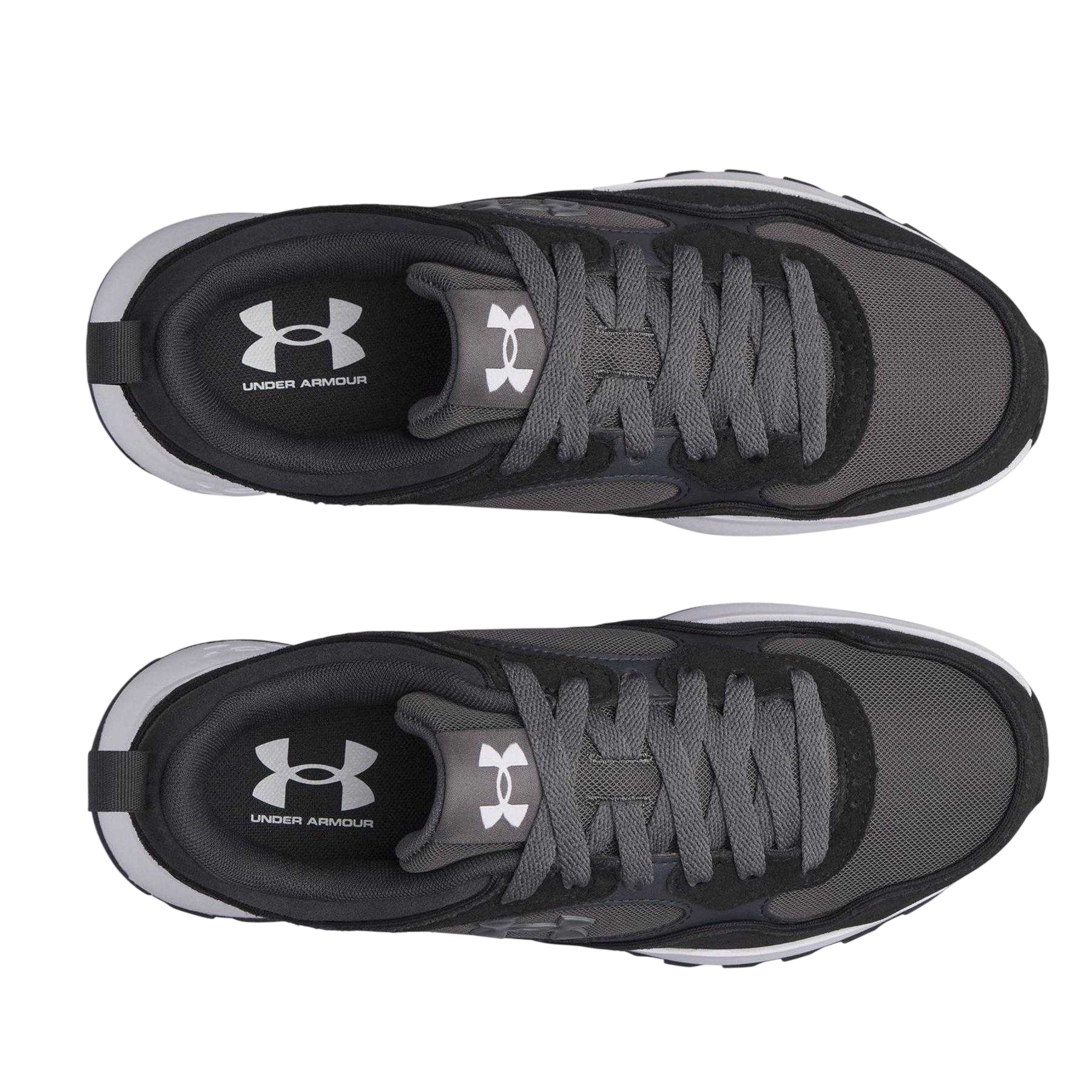 Black-Castle Grey-Anthracite Grey - Side - Under Armour Womens-Ladies Mirage Low Cut Trainers