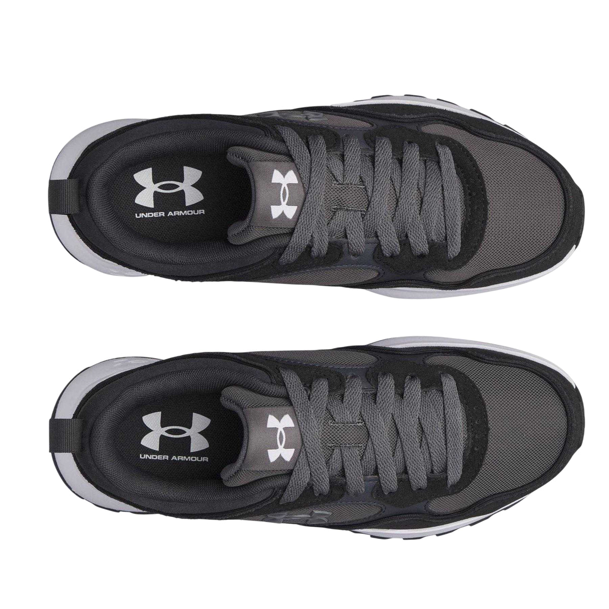 Black-Castle Grey-Anthracite Grey - Side - Under Armour Womens-Ladies Mirage Low Cut Trainers