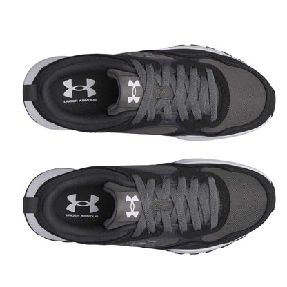 Black-Castle Grey-Anthracite Grey - Side - Under Armour Womens-Ladies Mirage Low Cut Trainers
