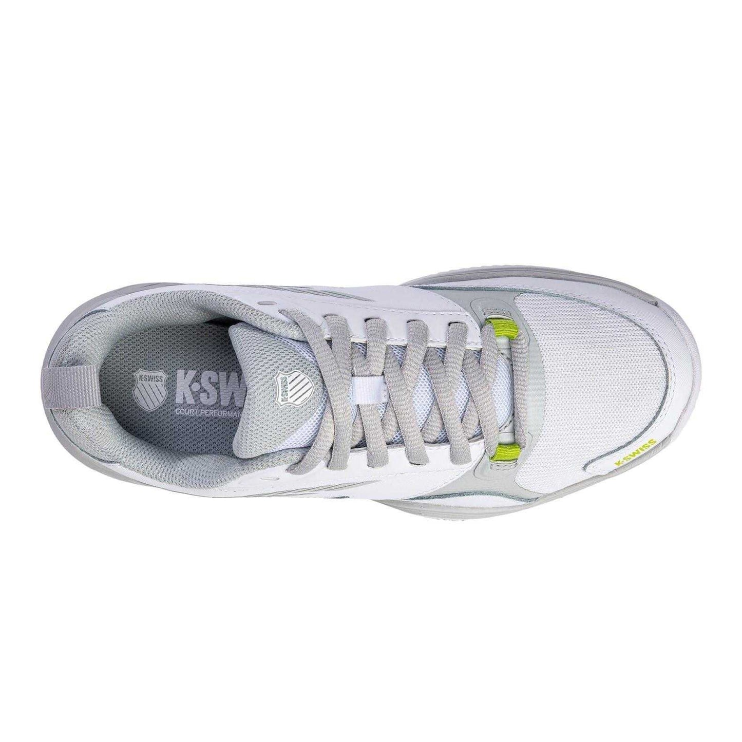 White-Gray Dawn - Side - K-Swiss Womens-Ladies SpeedEx Tennis Shoes