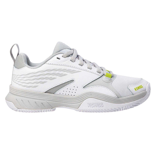 White-Gray Dawn - Front - K-Swiss Womens-Ladies SpeedEx Tennis Shoes