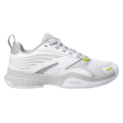 White-Gray Dawn - Front - K-Swiss Womens-Ladies SpeedEx Tennis Shoes