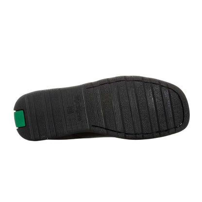 Black - Pack Shot - Kickers Boys Fragma Leather Lace Up School Shoes