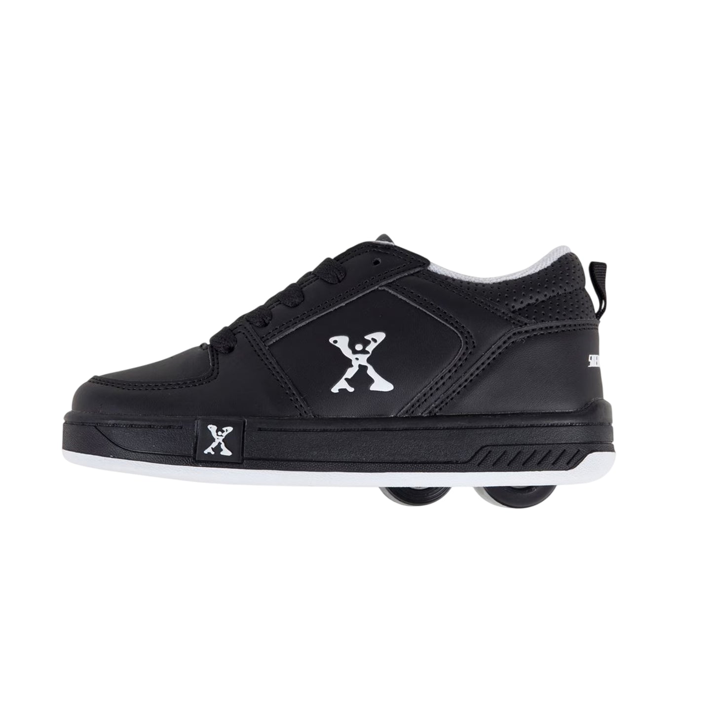 Black - Back - Sidewalk Sport Childrens-Kids Street Lace Up Trainers