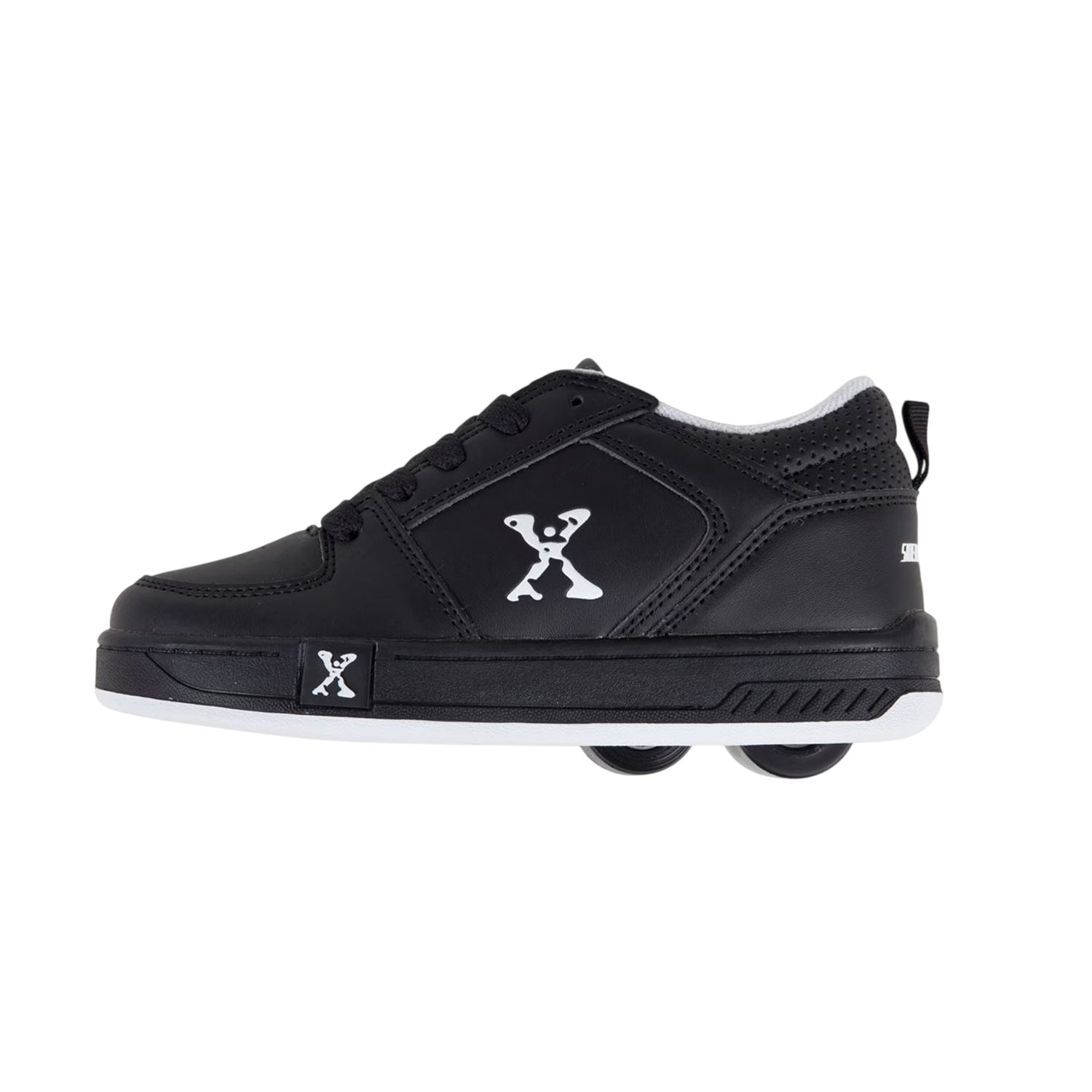 Black - Back - Sidewalk Sport Childrens-Kids Street Lace Up Trainers