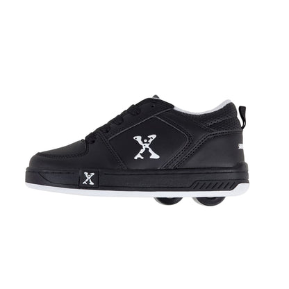 Black - Back - Sidewalk Sport Childrens-Kids Street Lace Up Trainers