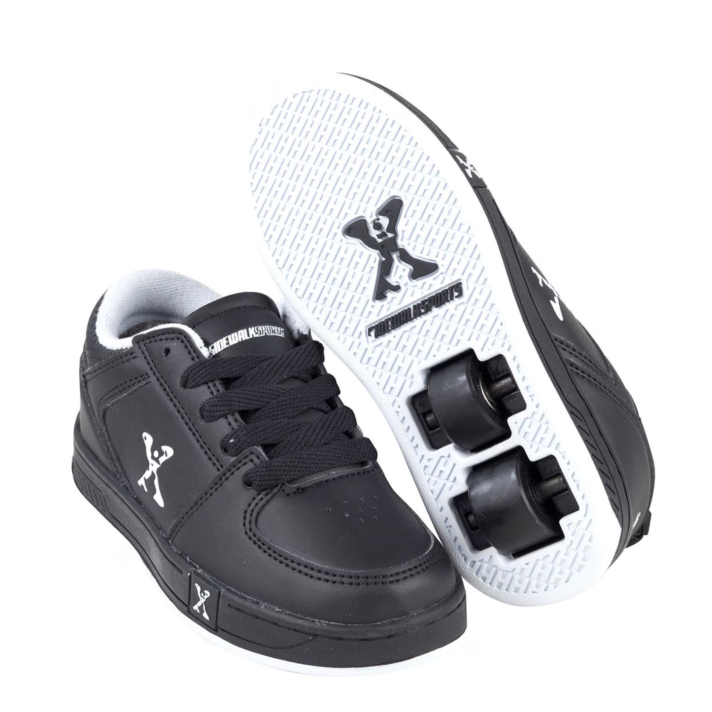 Black - Lifestyle - Sidewalk Sport Childrens-Kids Street Lace Up Trainers