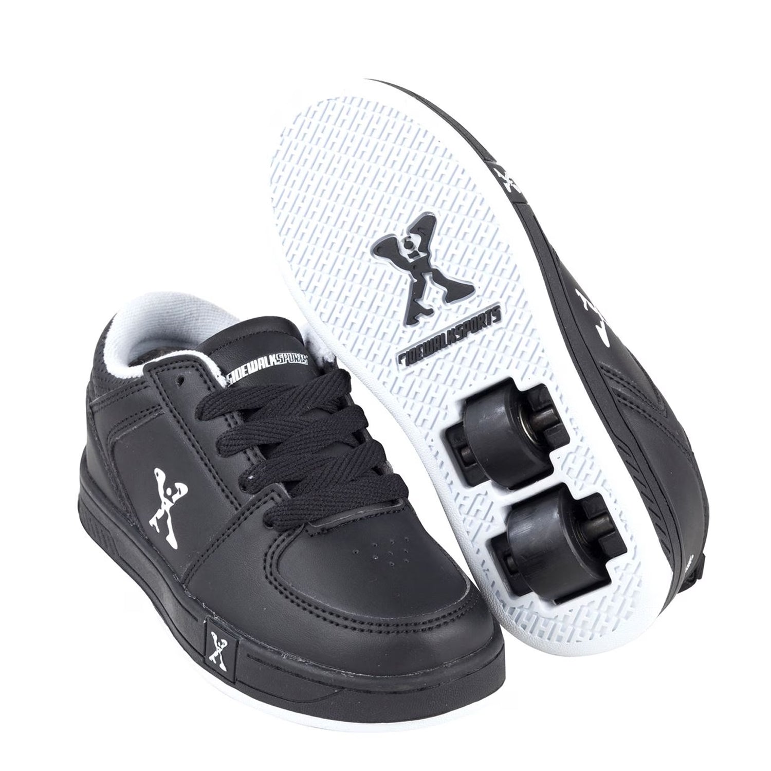 Black - Lifestyle - Sidewalk Sport Childrens-Kids Street Lace Up Trainers