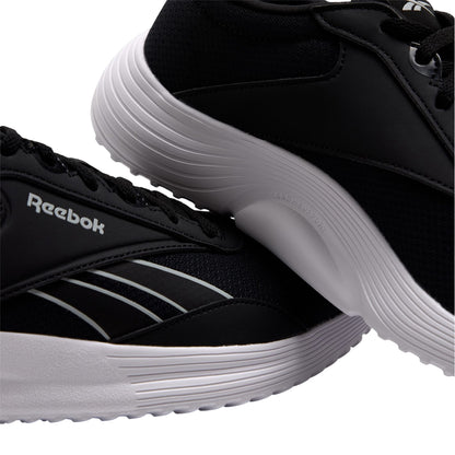 Black-White - Lifestyle - Reebok Womens-Ladies Glide Ripple Mesh Flat Trainers