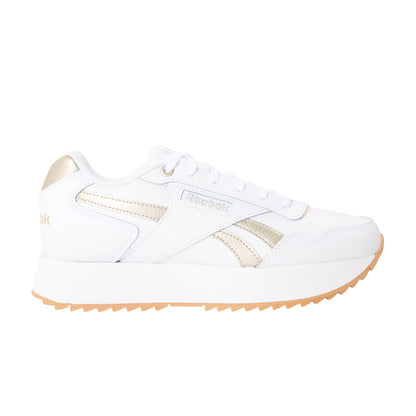 White-Sand - Front - Reebok Womens-Ladies Glide Ripple Mesh Flat Trainers