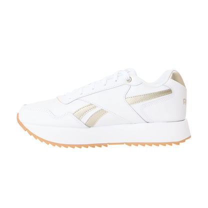 White-Sand - Back - Reebok Womens-Ladies Glide Ripple Mesh Flat Trainers
