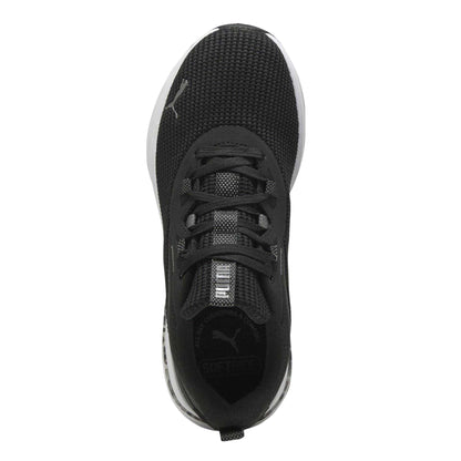Black - Side - Puma Womens-Ladies Animal Print Softride Shoes
