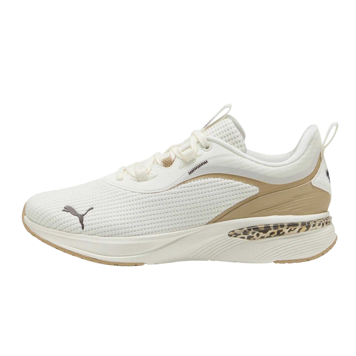 White - Back - Puma Womens-Ladies Animal Print Softride Shoes