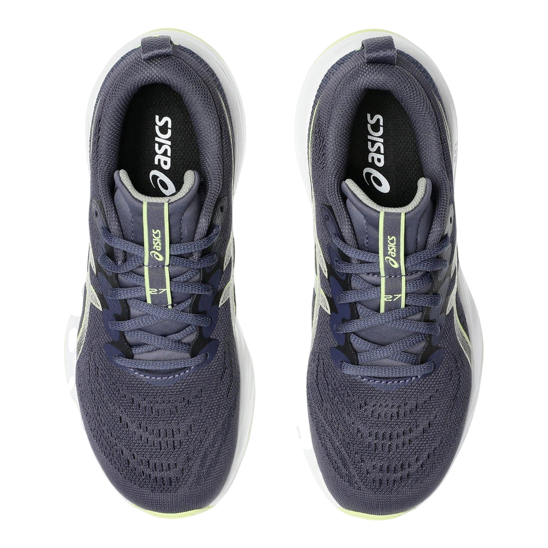 Indigo Fog-Total Fog - Side - Asics Childrens-Kids Cumulus 27 Gel Trainers