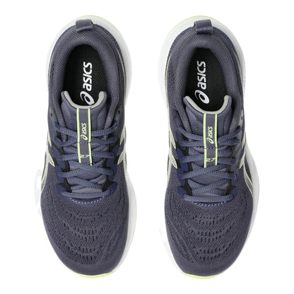 Indigo Fog-Total Fog - Side - Asics Childrens-Kids Cumulus 27 Gel Trainers