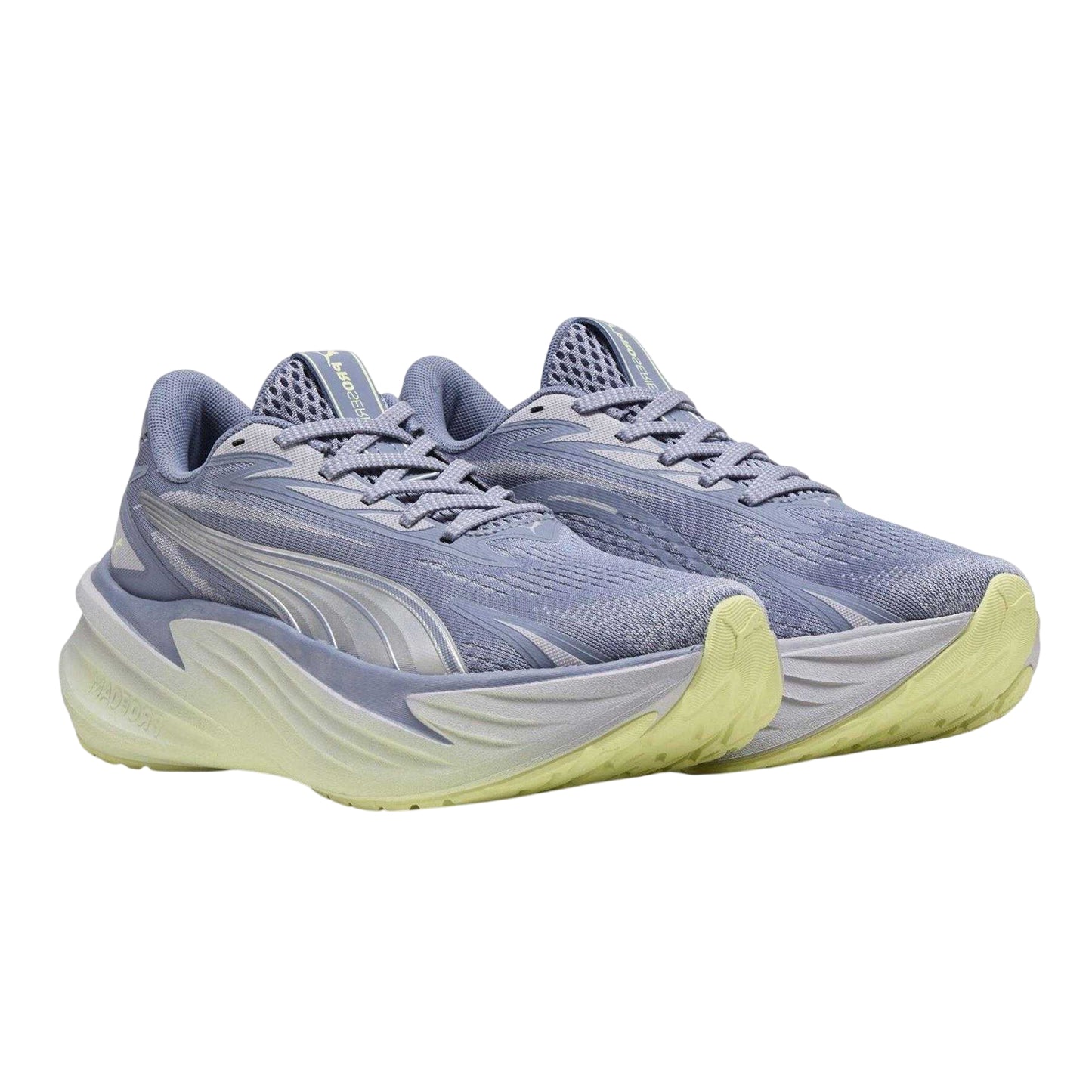 Silver-Green - Front - Puma Womens-Ladies Maxima Pro Trainers