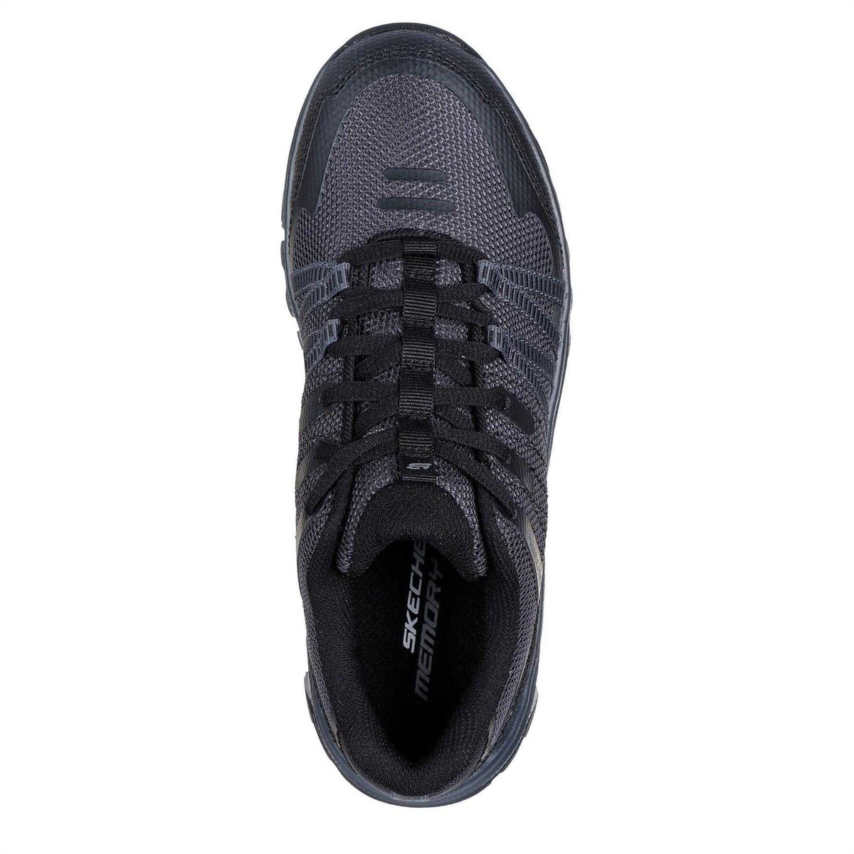 Charcoal-Black - Lifestyle - Skechers Womens-Ladies Hotmelt Lace Up Trainers