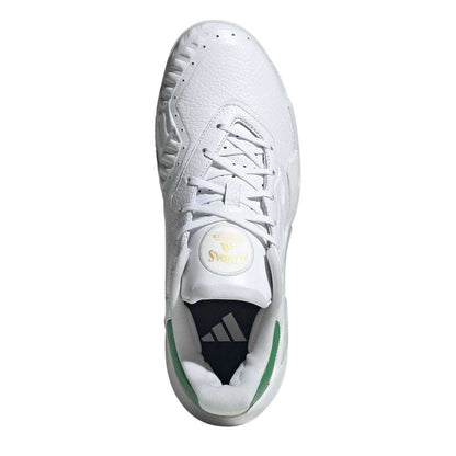 Gold-White-Green - Pack Shot - Adidas Mens Barricade 13 Lace Up Trainers