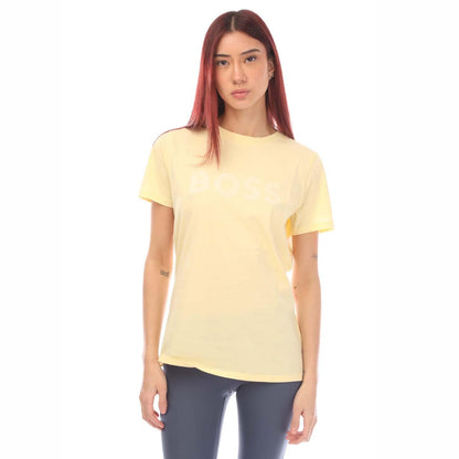 Yellow - Front - Boss Womens-Ladies Cotton Jersey T-Shirt
