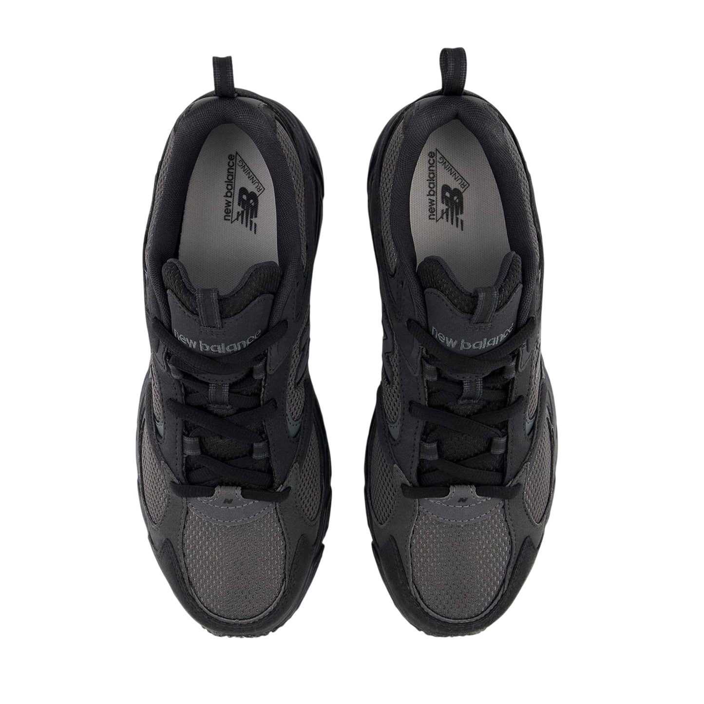 Black-Grey - Side - New Balance Mens 408 V1 Low Cut Trainers