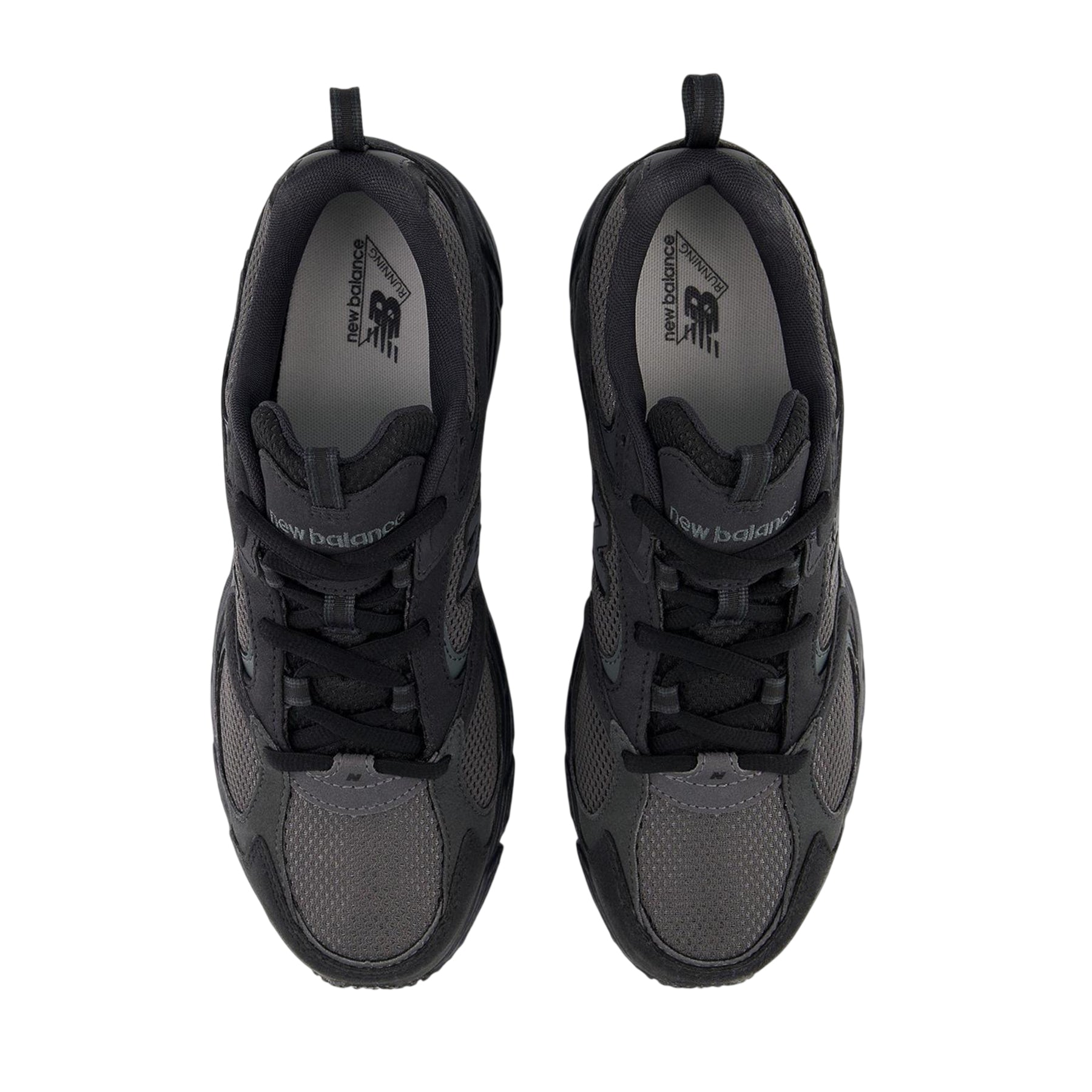 Black-Grey - Side - New Balance Mens 408 V1 Low Cut Trainers