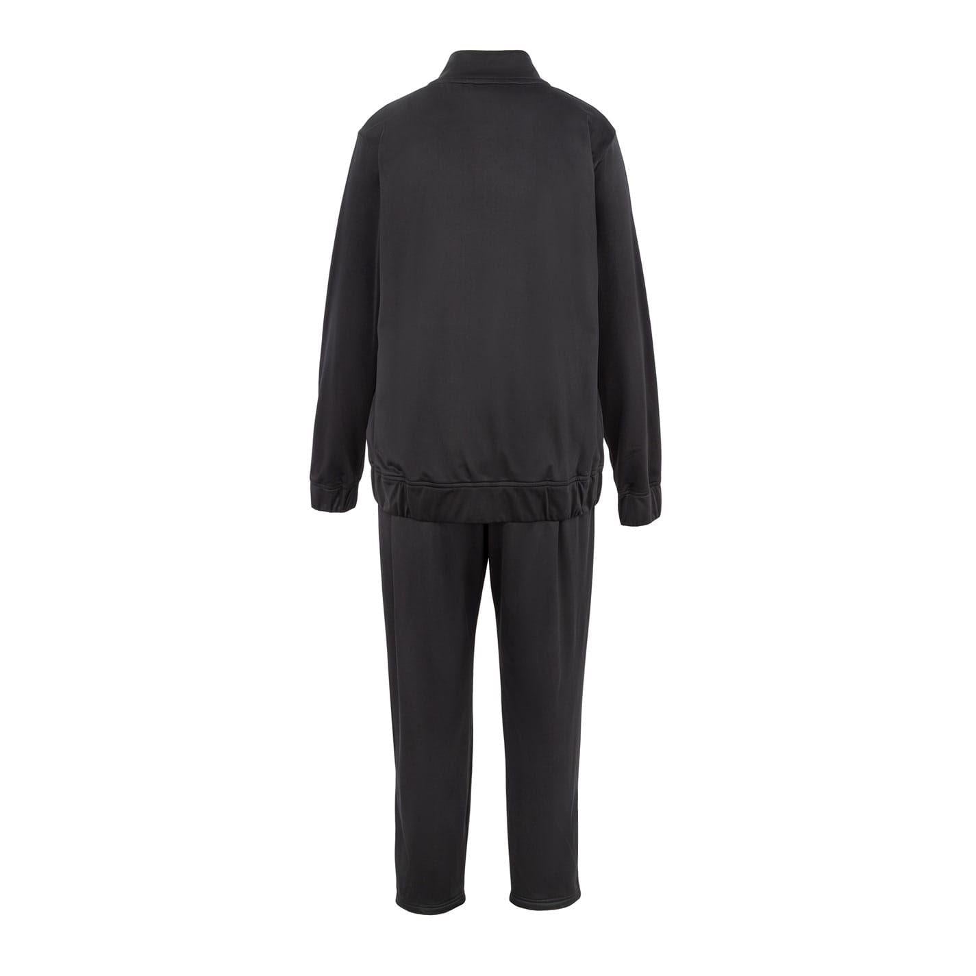 Black - Back - Slazenger Womens-Ladies Embroidered Logo Athletic Tracksuit Set