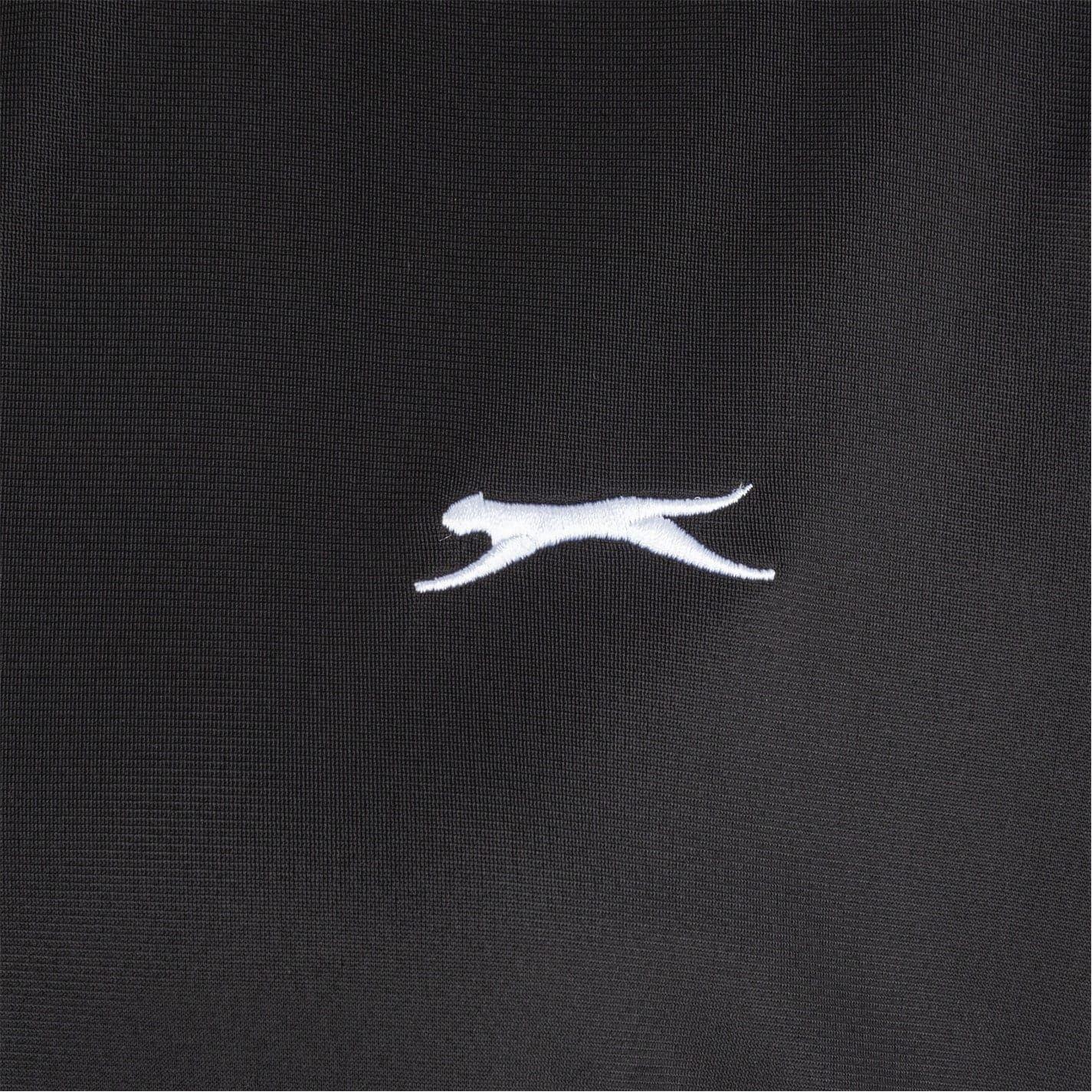 Black - Lifestyle - Slazenger Womens-Ladies Embroidered Logo Athletic Tracksuit Set