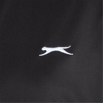 Black - Lifestyle - Slazenger Womens-Ladies Embroidered Logo Athletic Tracksuit Set