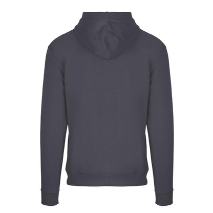 Antracite - Back - Aquascutum Mens Logo Hoodie