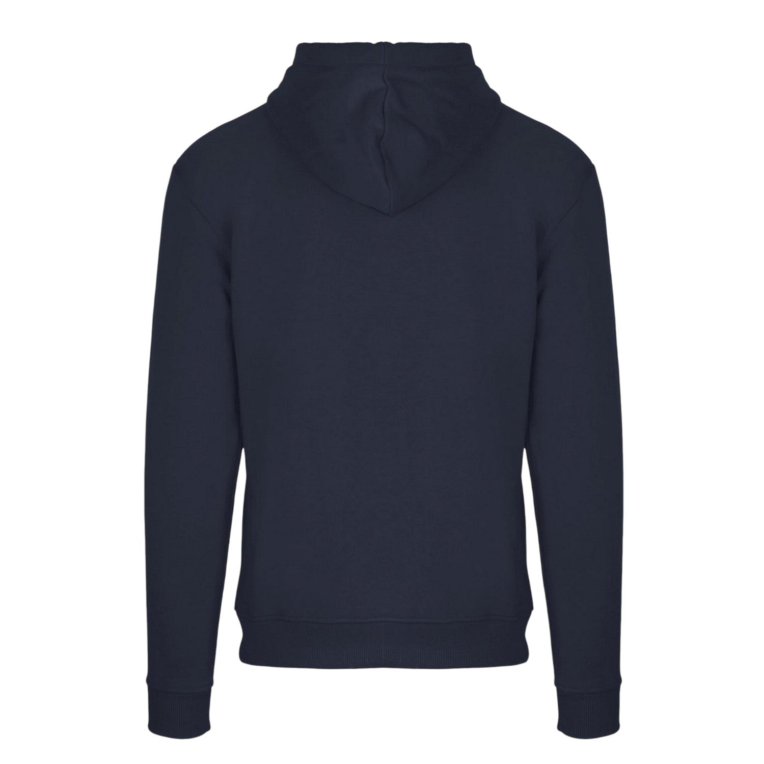 Navy - Back - Aquascutum Mens Logo Hoodie