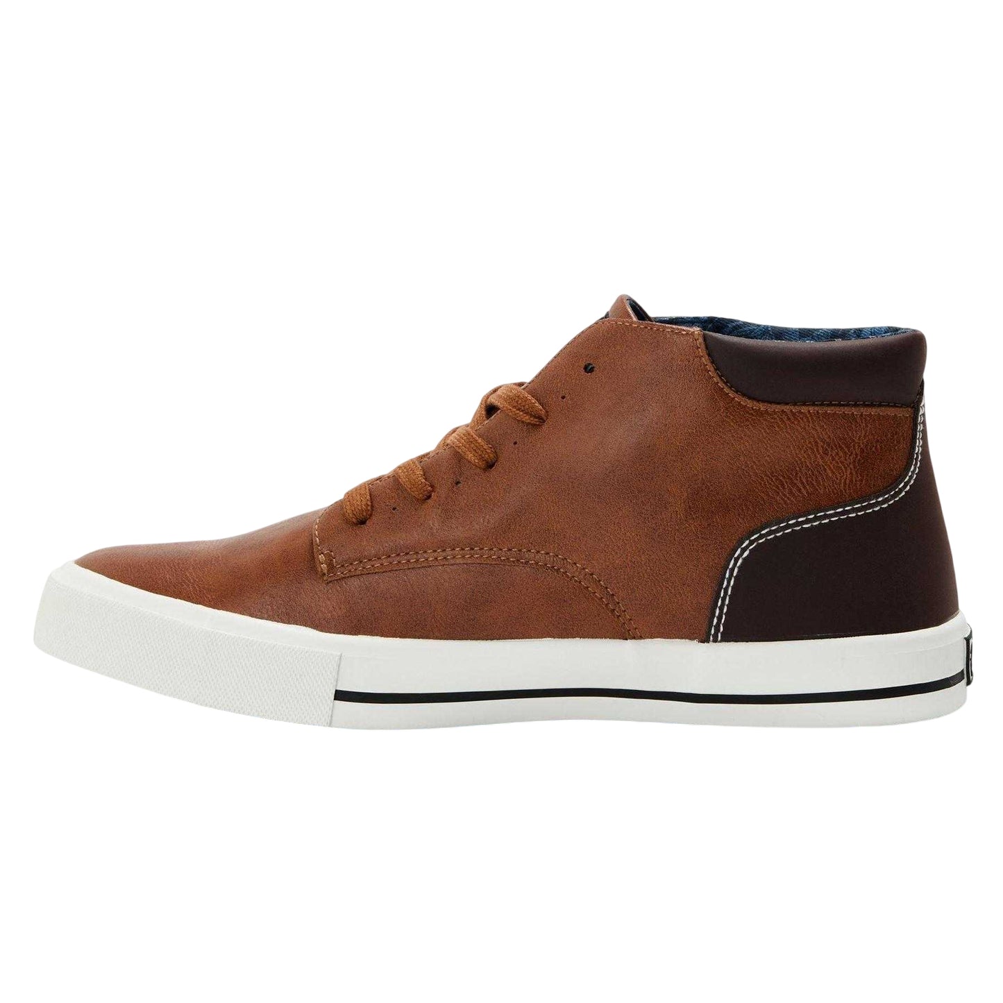 Brown - Back - Original Penguin Mens Miles Trainers