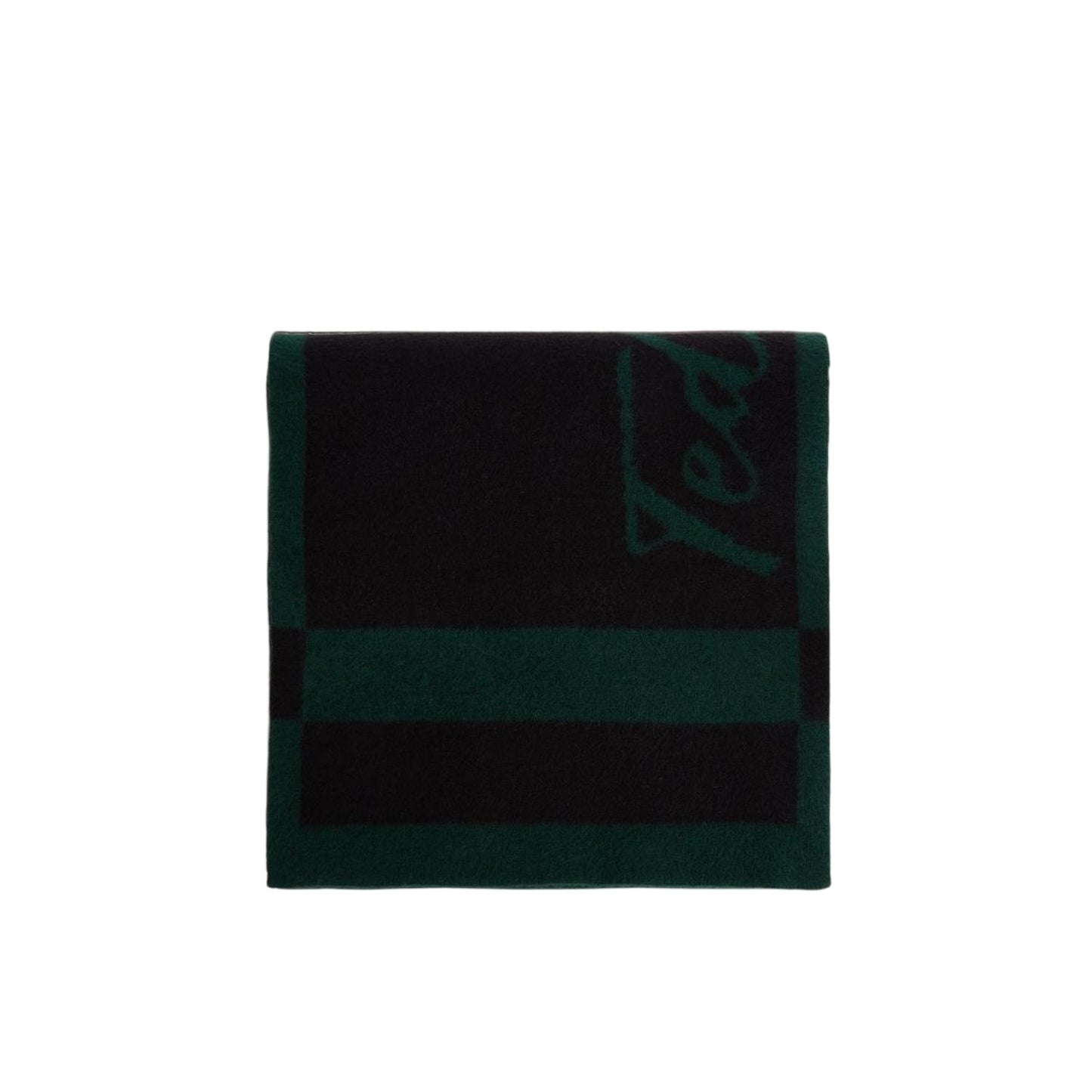 Dark Green - Front - Ted Baker Lettering Knitted Reversible Scarf