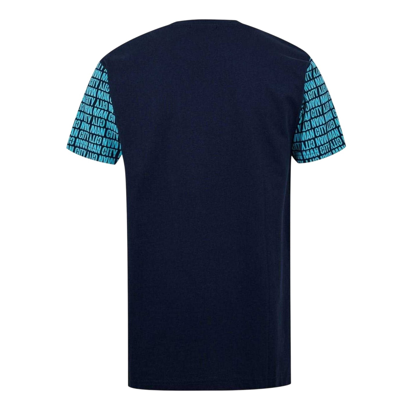 Blue - Back - Source Lab Mens Manchester City FC T-Shirt