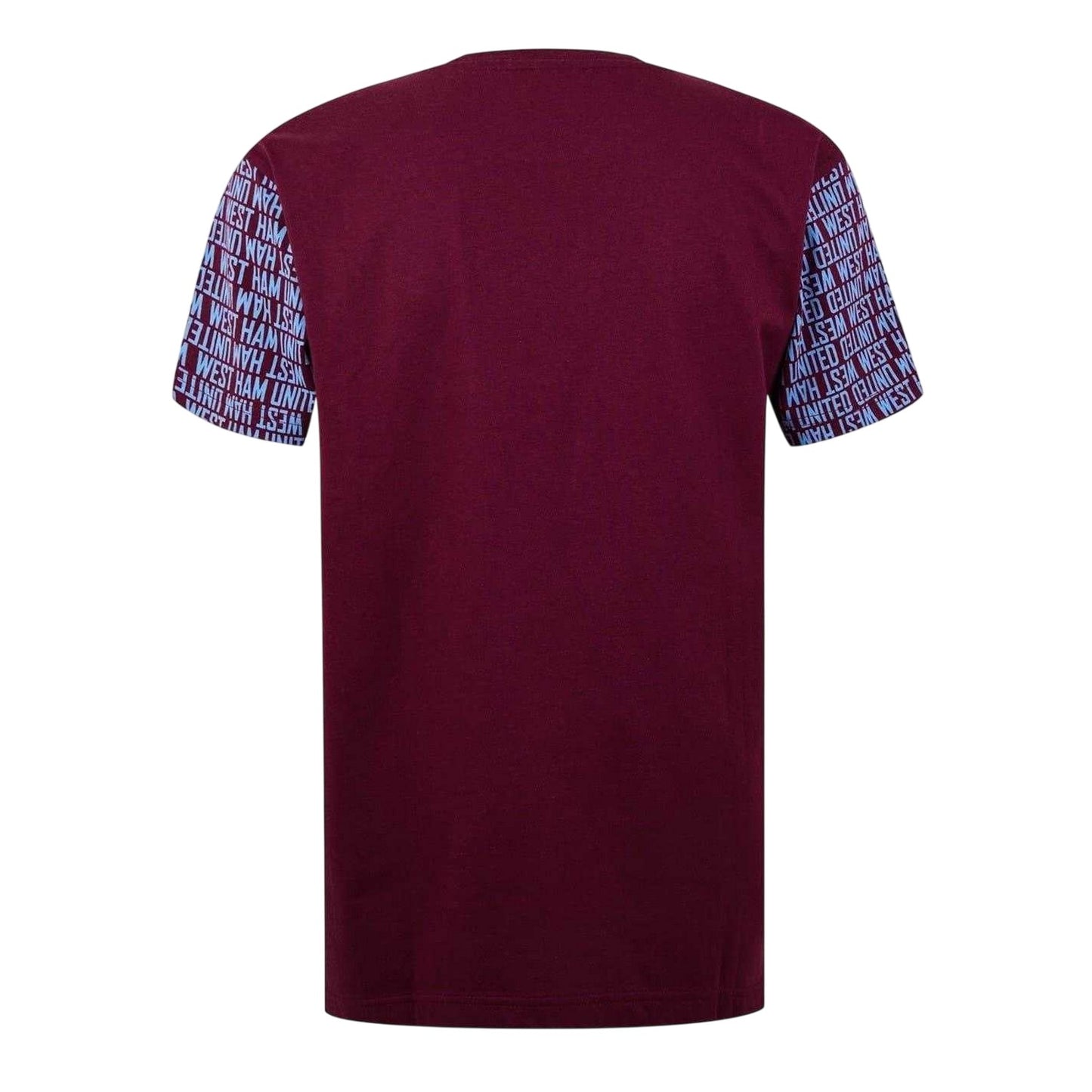 Claret-Blue - Back - Source Lab Mens West Ham United FC T-Shirt