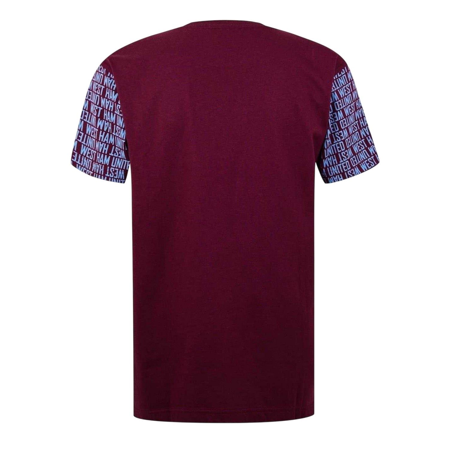 Claret-Blue - Back - Source Lab Mens West Ham United FC T-Shirt