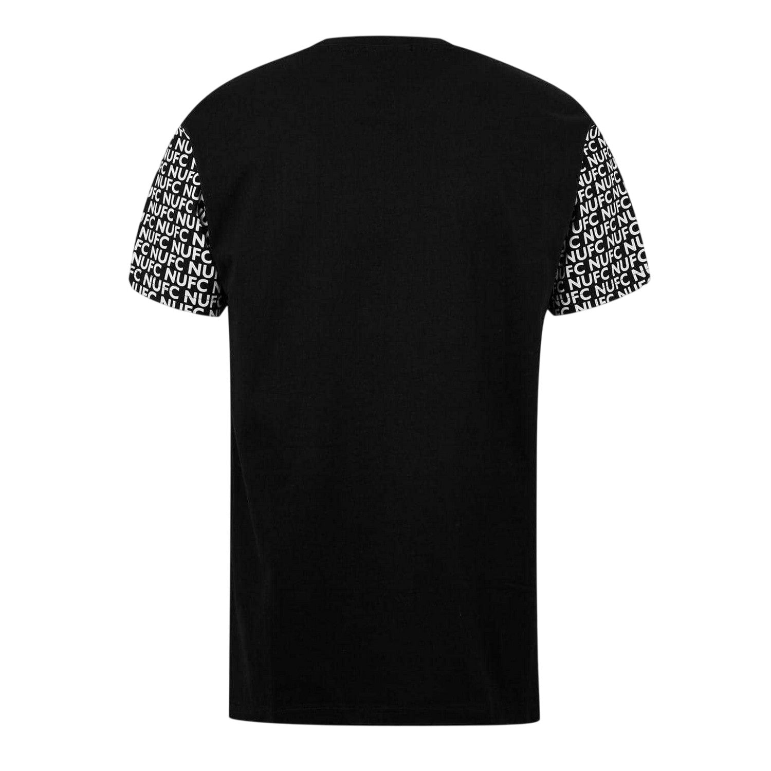 Black - Back - Source Lab Mens Newcastle United FC T-Shirt
